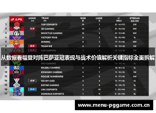 从数据看福登对阵巴萨亚冠表现与战术价值解析关键指标全面拆解 从数据看福登对阵巴萨亚冠表现与战术价值解析关键指标全面拆解